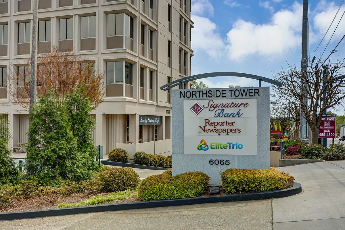 Elite Trio's office at Northside Tower, 6065 Roswell Road, Atlanta